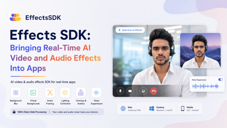 Effects SDK: Bringing Real-Time AI Video and Audio Effects Into Apps