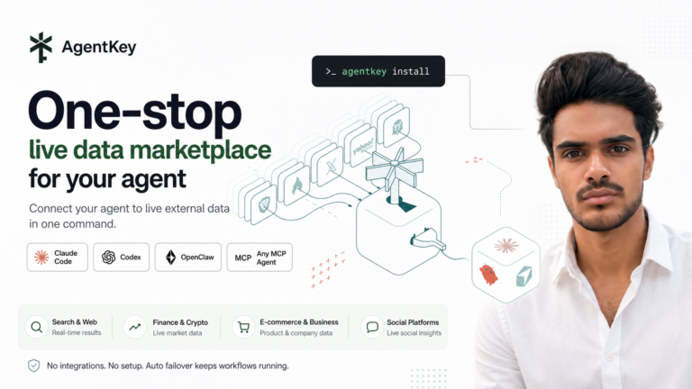 AgentKey: A Simple Way to Connect AI Agents to Live Data