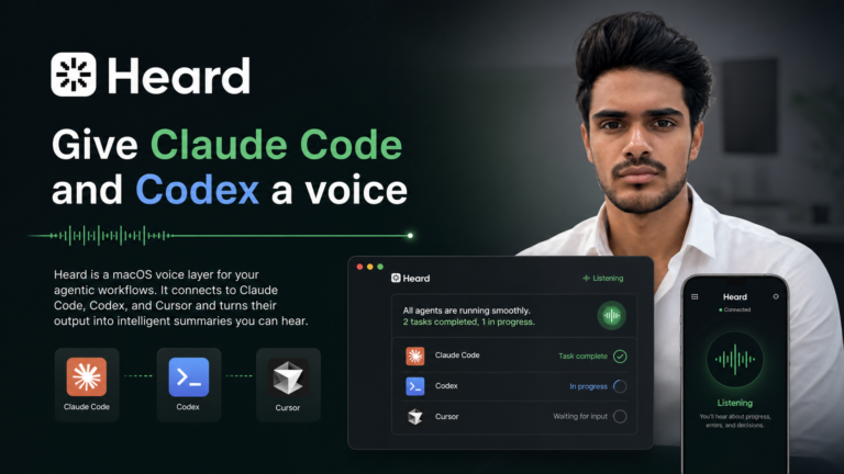 Heard: A Voice Layer for Claude Code, Codex, and Cursor Workflows