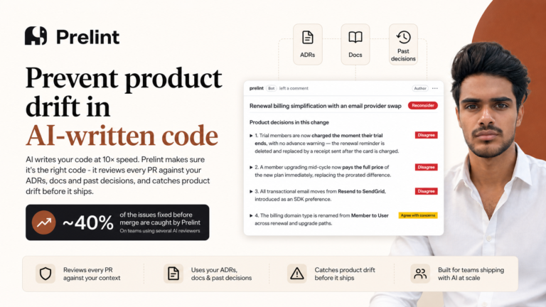 Prelint: A Practical Look at Preventing Product Drift in AI-Written Code