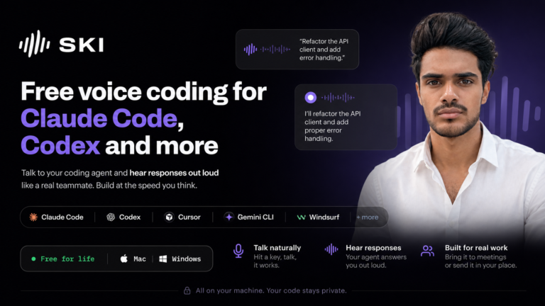 SKI: A Voice Layer for Working With Coding Agents on Your Desktop