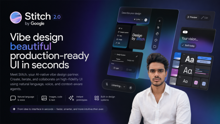 Stitch 2.0 by Google: A Practical Look at AI-Native UI Design